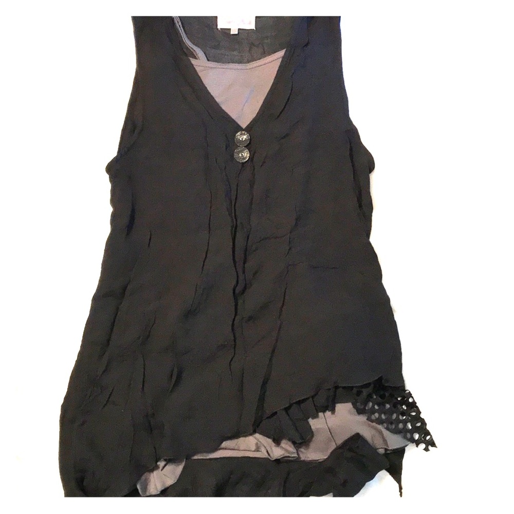 Layered black dress